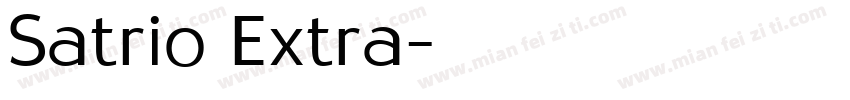 Satrio Extra字体转换